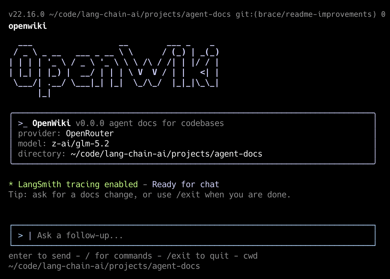 OpenWiki CLI 演示