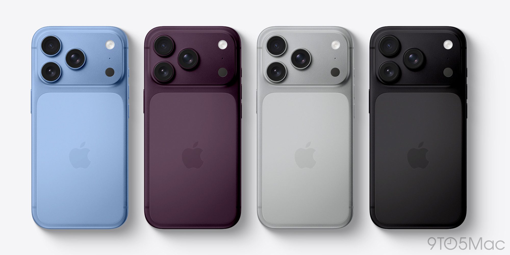 iPhone 18 Pro 配色渲染图