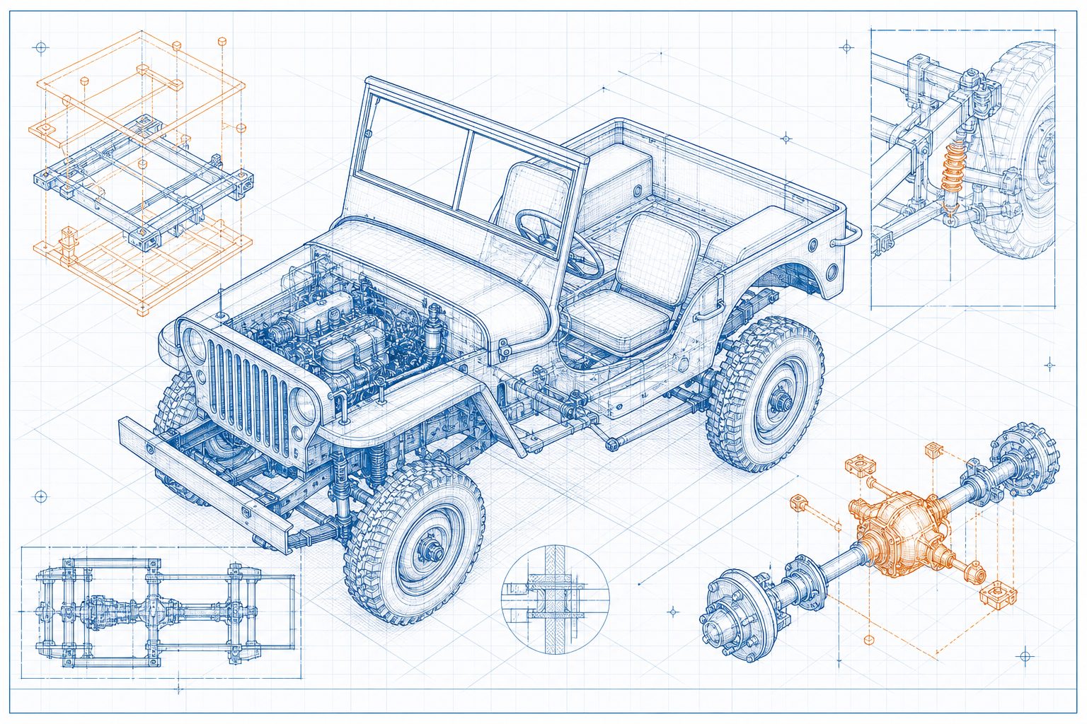一台从零造出的二战 Jeep：eBay 零件拼出的 80 年复刻