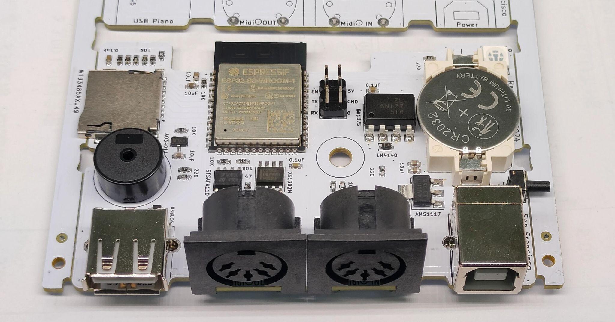 Placa PCB de Jamcorder, solo 25 componentes