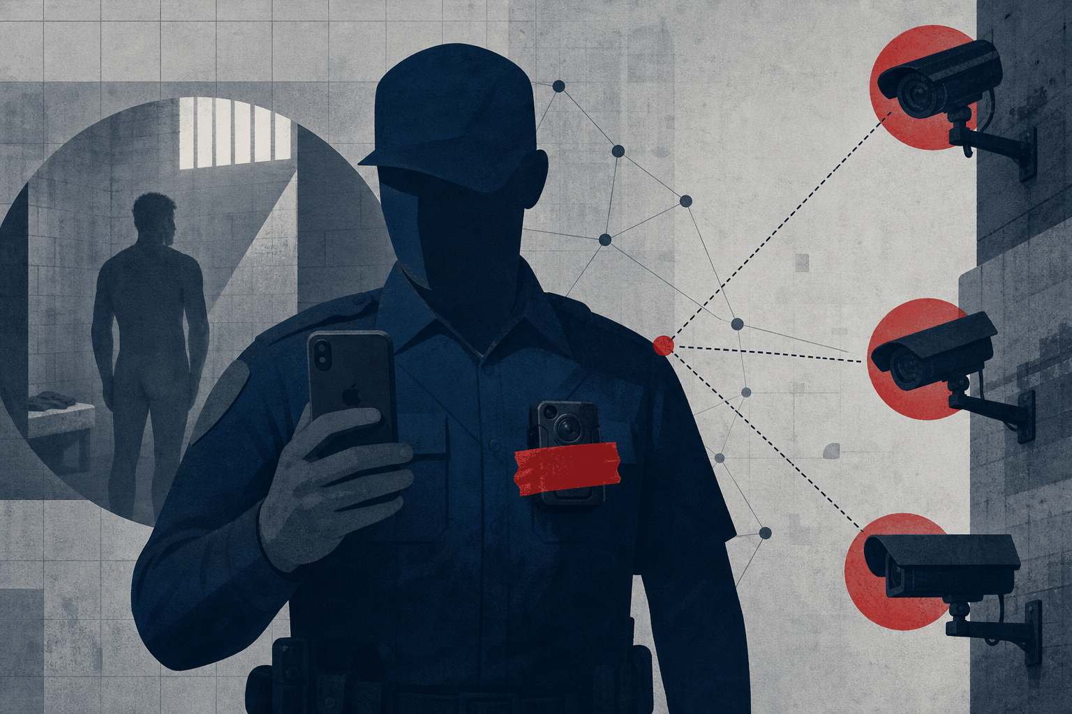 警察遮住执法记录仪用 iPhone 拍囚犯裸照，却被其他执法记录仪全程拍下