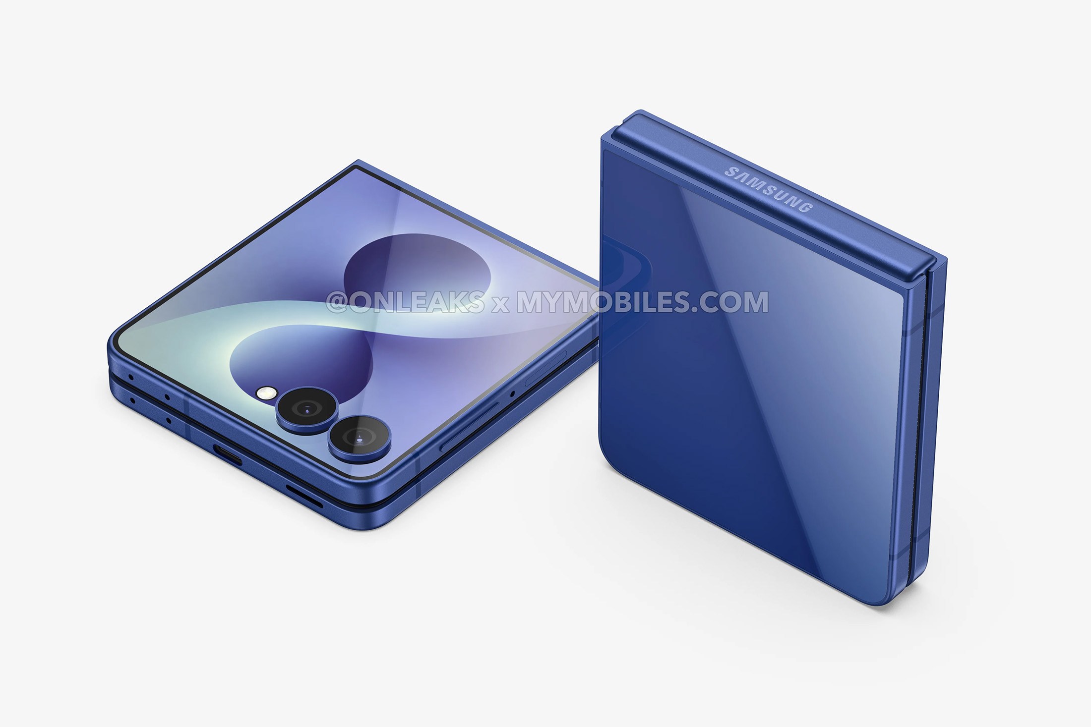 Galaxy Z Flip 8 CAD 渲染图