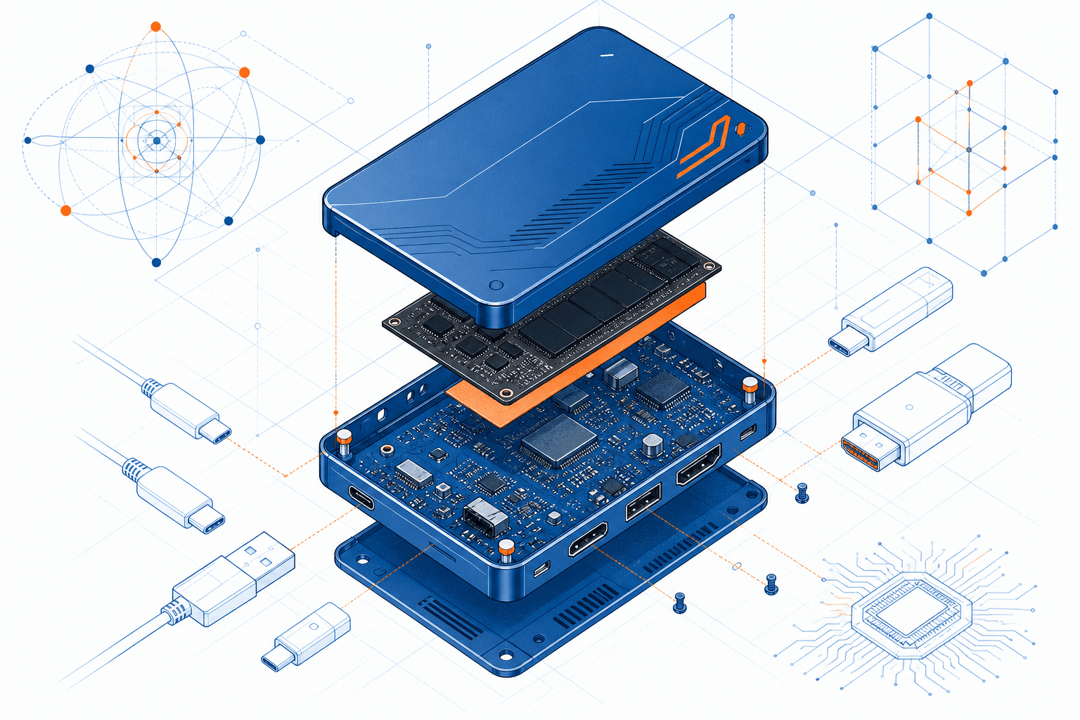 闪极Disk Pro 2上手：扑克牌大小的三合一外设枢纽
