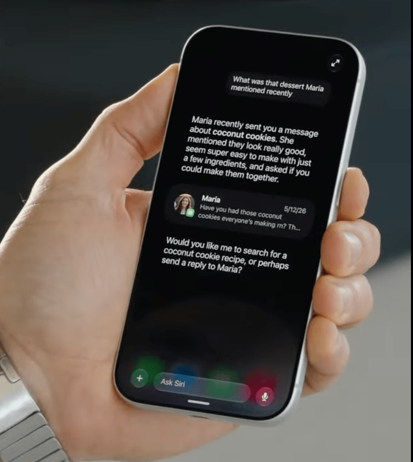 Siri AI 界面截图