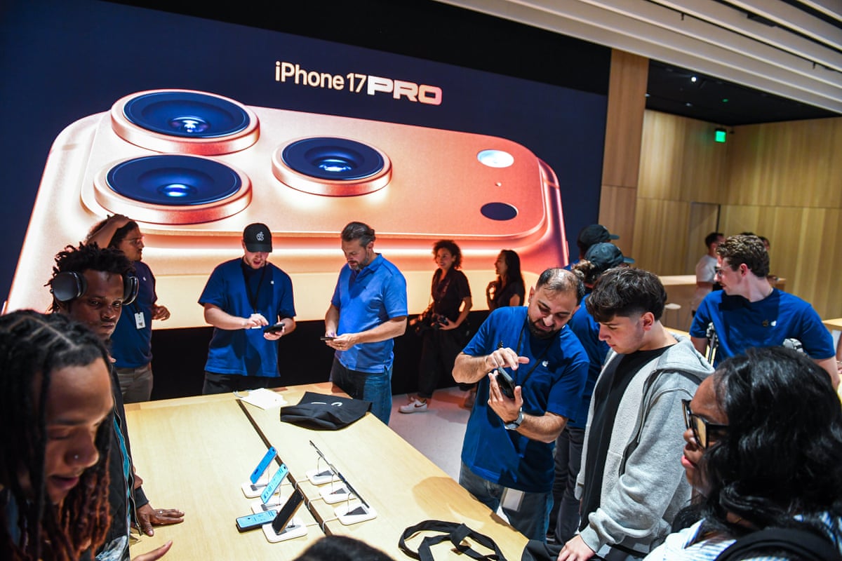 Vue intérieure d'un Apple Store