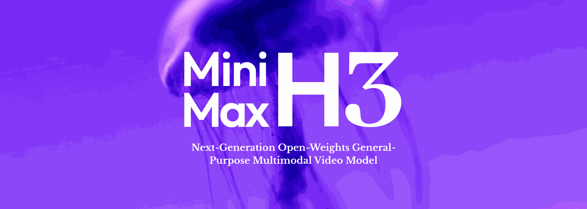 MiniMax H3 发布主视觉 banner