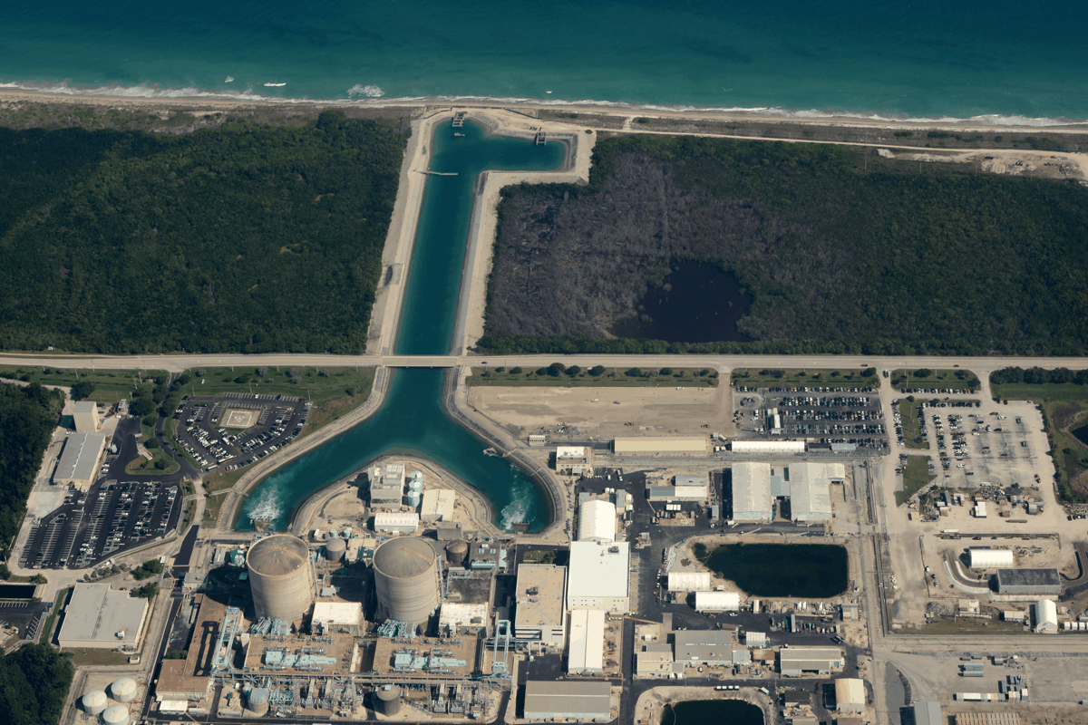 Aerial View of St. Lucie Nuclear Power Plant