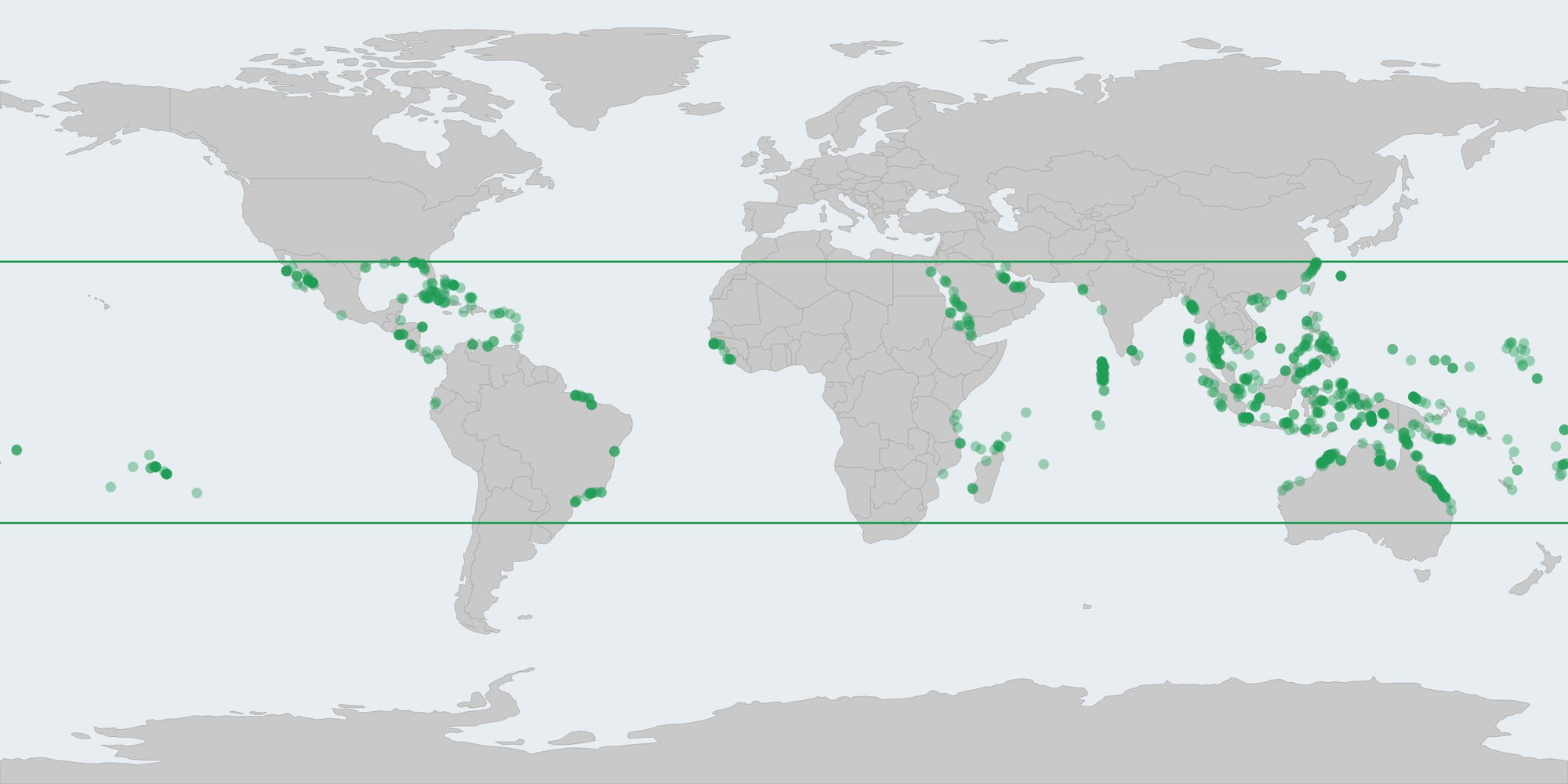 Global candidate distribution map