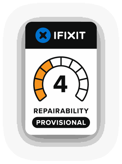 iFixit 临时可维修性评分 4/10