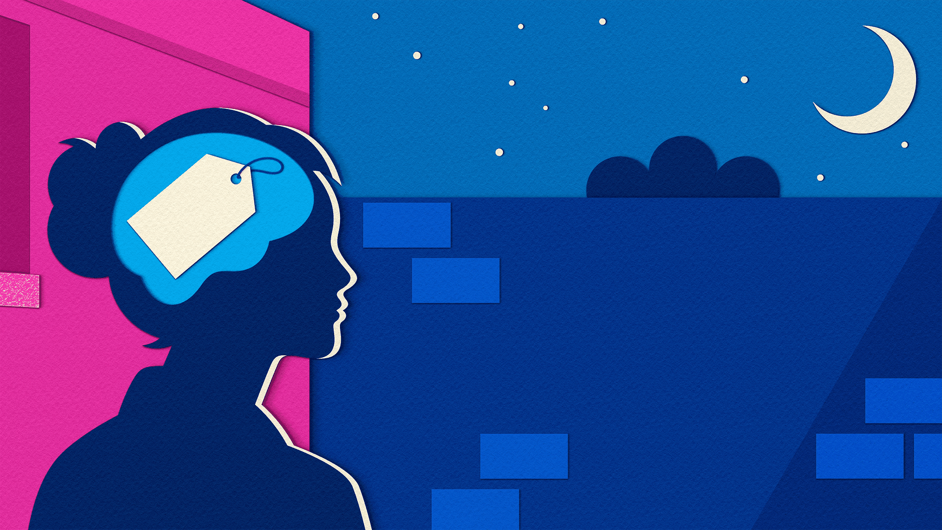 Illustration of the brain compressing a noisy sensory world into clear categories