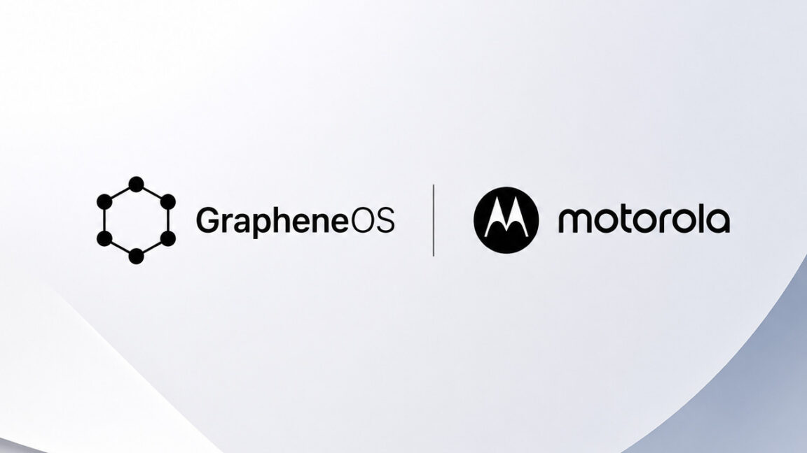 Motorola × GrapheneOS Collaboration Key Visual