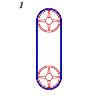 Belt and pulley mechanism