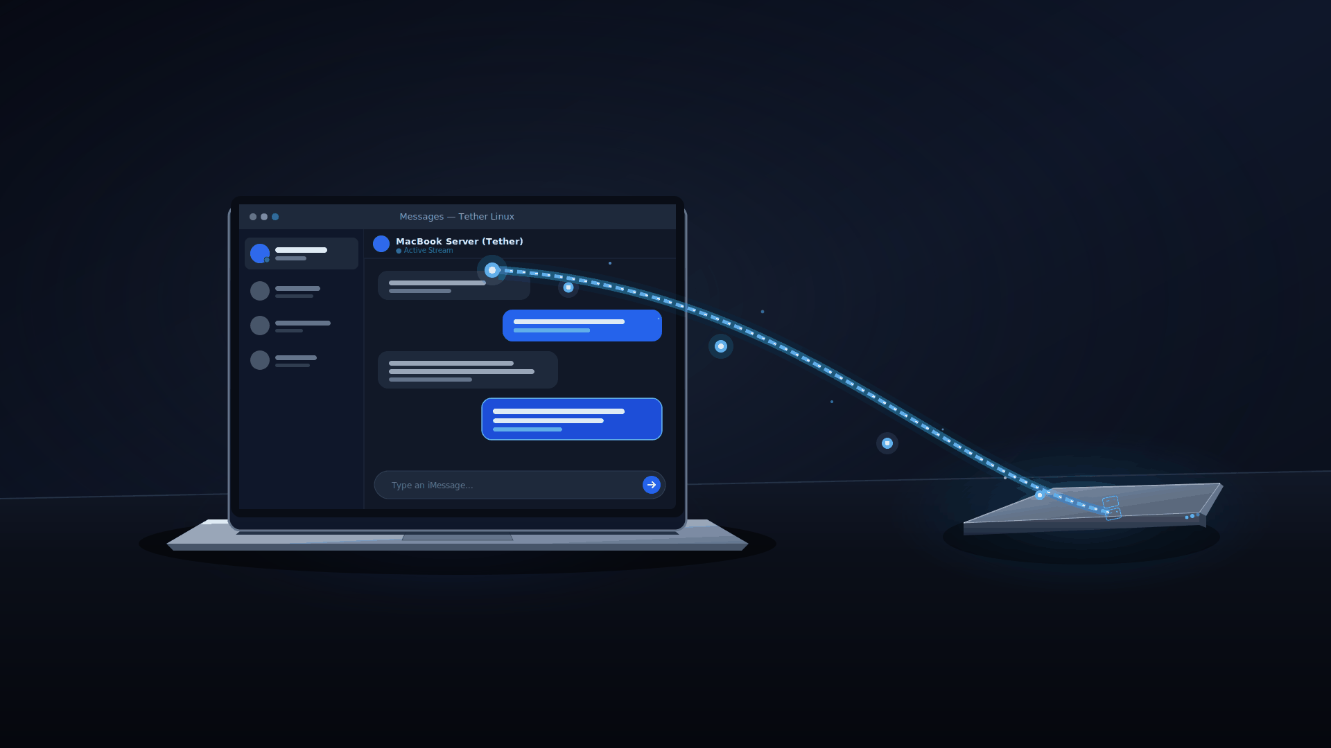 Tether 桥接架构概念图
